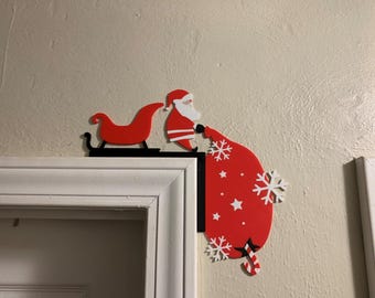 Santa Christmas Door Decoration, Christmas Decoration