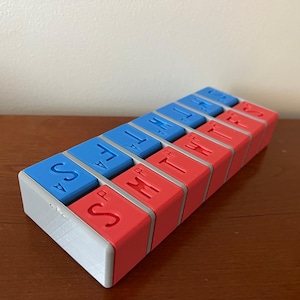 Daily Pill Box, Daily Pill Pot, Pill Organisation, Pill Organiser, Week Pill Box
