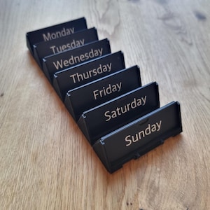 Daily Pill Box, Pill Organiser, Weekly Pill Box, Pill Storage, Morning and Evening