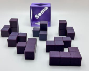 Cubo de rompecabezas Soma, prueba de CI, caja de rompecabezas