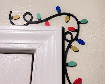 Christmas Light Door Corner, Door Decoration, Christmas Decoration