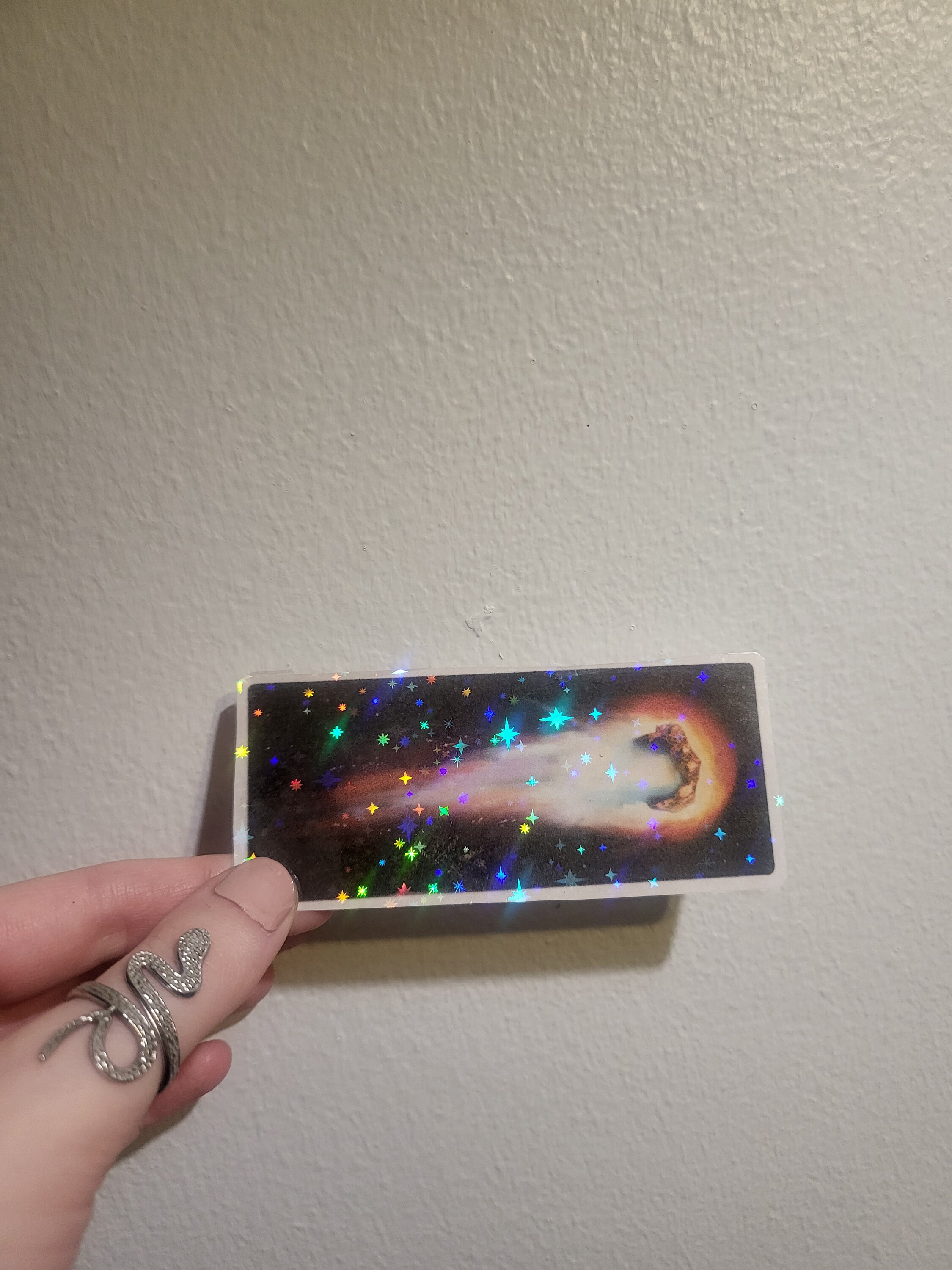Comet Sticker Holographic Space Art Asteroid Meteorite Science ...