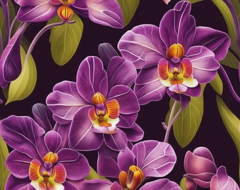Motif orchidée