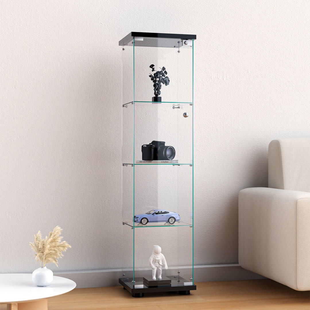 glass display shelf cabinet