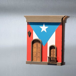 Puerto Rico, Casitas del Viejo San Juan Puerto Rico, Old San Juan, Imán de casitas, El Viejo San Juan, Imán de puerto rico.