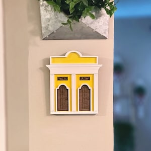 Handmade Puerto Rico Wooden House Wall Decor: Old San Juan Casita