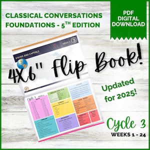 Cycle 3 Memory Work-flipboek: basis van klassieke gesprekken (digitale download 4 x 6" JPG's)