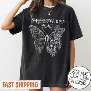 Fleetwood T-shirt, Fleetwood Mac Graphic Tee, Music Rock Band Shirt, Retro Music Tee, Rock Music Lover Gifts, Vintage Stevie Shirt