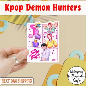 Kpop Saja Boys Sticker, Kpop Demon Hunter Stickers, Kpop Saja Boys Fan Gifts, Demon Hunters Sticker, Derpy Sticker, Kpop Huntrix Sticker
