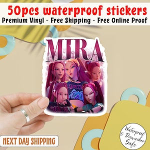 Mira Sticker, Kpop Demon Hunter Stickers, Kpop Huntrix Waterproof Sticker, Kpop Saja Boys, Kpop Huntrix Fan Gifts, Demon Hunter Sticker