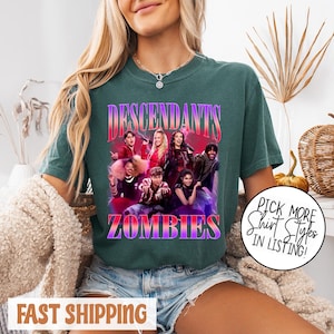 Descendants Zombies World Tour Matching T-shirt, Disney The Rise Of Red Group Shirt, Descendants Concert, Summer Music Festival Tee