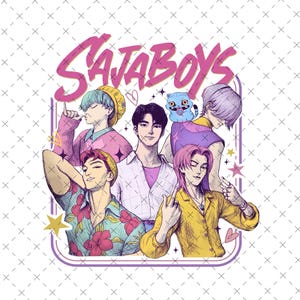 Kpop Saja Boys Png, Kpop Demon Hunters Png, Kpop Huntrix Png, Saja Boys Fan Gifts, Saja Boys Music Band Png, Demon Hunters Fan Art Png