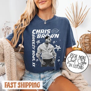 Chris Brown T-Shirt, Vintage Breezy Bowl XX Tour Shirt, Chris Brown Breezy Bowl T-Shirt, Chris Brown Grafik-T-Shirt, Musik Tour Y2k T-Shirt