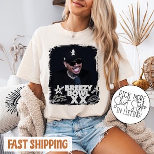 Chris Brown T-Shirt, Vintage Breezy Bowl XX Tour Shirt, Chris Brown Breezy Bowl T-Shirt, Chris Brown Grafik-T-Shirt, Musik Tour Y2k T-Shirt
