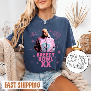 Chris Brown T-Shirt, Breezy Bowl XX Vintage Grafik-T-Shirt, Konzert 2025 Retro Shirt, Chris Brown Breezy T-Shirt, Musik Y2k Shirt Geschenke für Fan