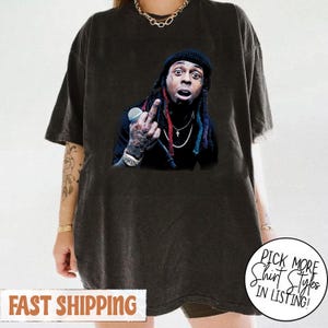 Lil Wayne Middle Finger T-shirt, Lil Wayne Tour 2025 Shirt, Wayne North America Tour Shirt, Lil Wayne Merch Tee, Rap Music Tour 2025 Shirt