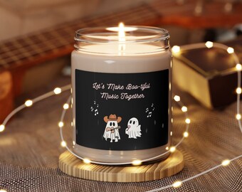 Let's Make Boo-tiful Music Together Halloween Soy Candle