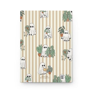 Spooky Cute Plant Ghost Journal, Halloween Garden Art image 3