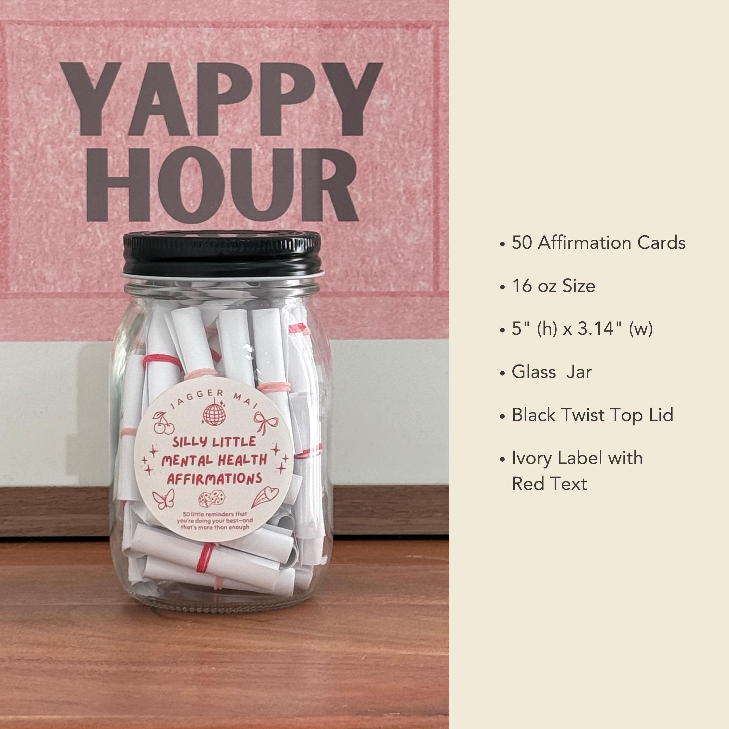 Affirmation Jar | Silly Mental Health Notes, Stress Relief Gift - Etsy