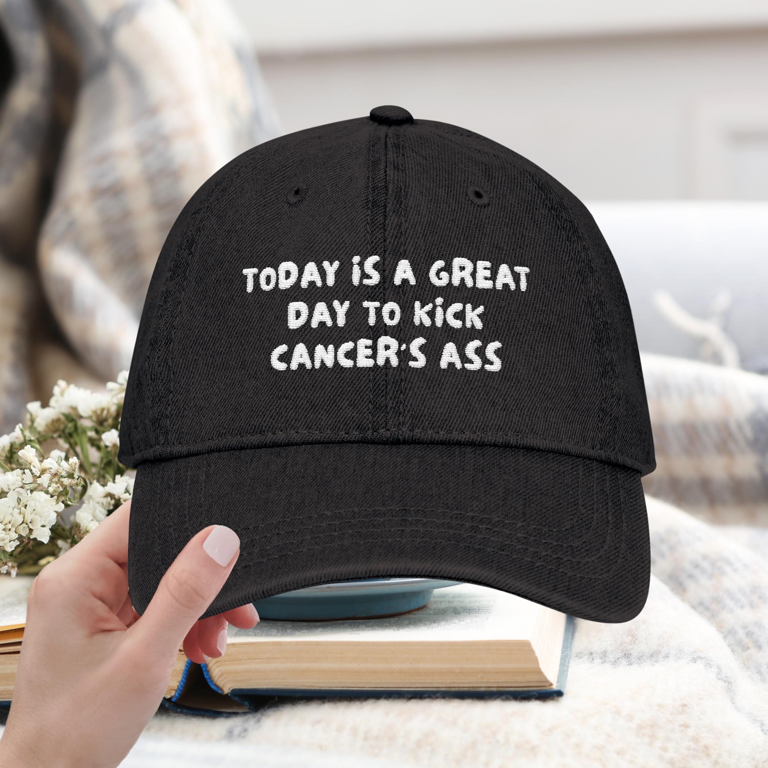 Dstressed Fght Cancer Embrodered Hat - Etsy