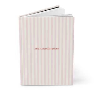 Custom Name Manifestation Journal | Personalized Manifesting Notebook with Stripes | Law of Attraction Journal Gift image 12