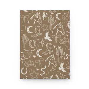 Boho Western Journal – Neutral Desert Vibes Notebook | Cowgirl Core Aesthetic, Rustic Rodeo Stationery, Southwest-Inspired Journal image 2