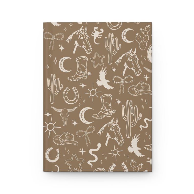 Boho Western Journal – Neutral Desert Vibes Notebook | Cowgirl Core Aesthetic, Rustic Rodeo Stationery, Southwest-Inspired Journal image 2
