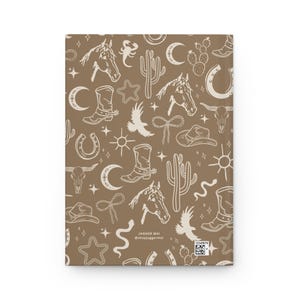 Boho Western Journal – Neutral Desert Vibes Notebook | Cowgirl Core Aesthetic, Rustic Rodeo Stationery, Southwest-Inspired Journal image 3
