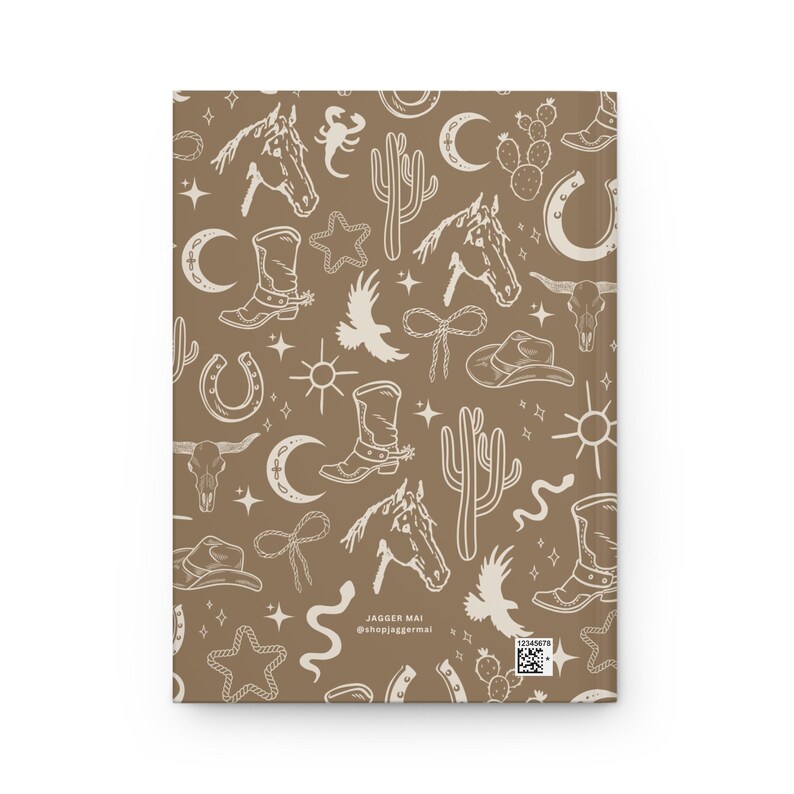 Boho Western Journal – Neutral Desert Vibes Notebook | Cowgirl Core Aesthetic, Rustic Rodeo Stationery, Southwest-Inspired Journal image 3