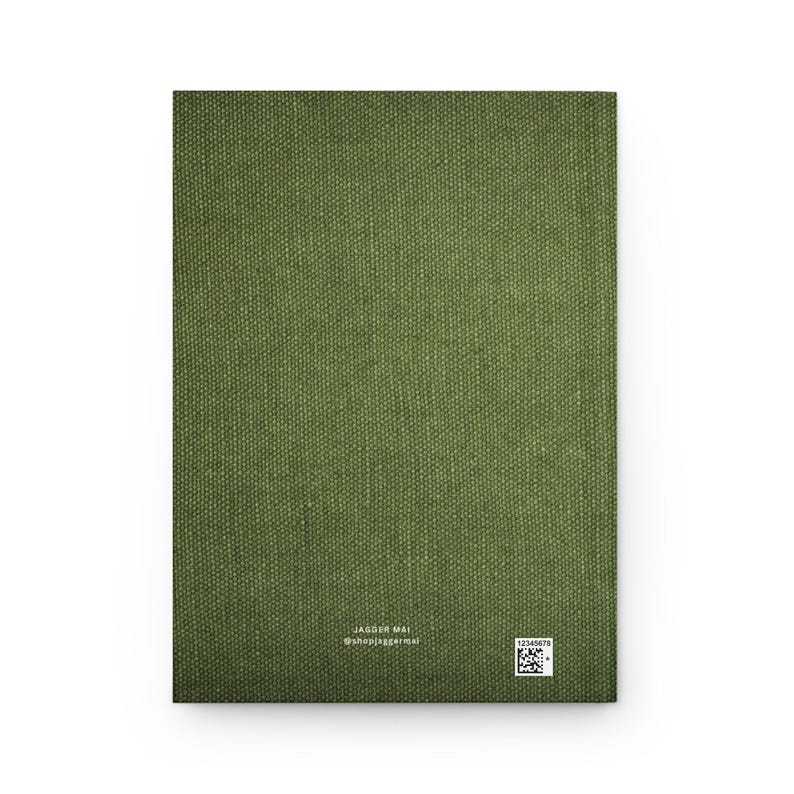Personalisiertes Golf Journal, Imitat Grüner Stoff Druck, Golfer Geschenk Bild 3