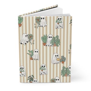 Spooky Cute Plant Ghost Journal, Halloween Garden Art image 4