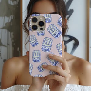 Retro sardineblikjes telefoonhoesje, schattig kawaii-vispatroonhoesje voor iPhone Samsung pixel, Cottagecore Coastal-telefoonhoesje, eigenzinnig esthetisch hoesje