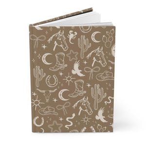 Boho Western Journal – Neutral Desert Vibes Notebook | Cowgirl Core Aesthetic, Rustic Rodeo Stationery, Southwest-Inspired Journal image 4