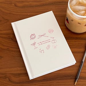 Dum mental hälsojournal, gullig ångestjournal, självvårdsdagbok
