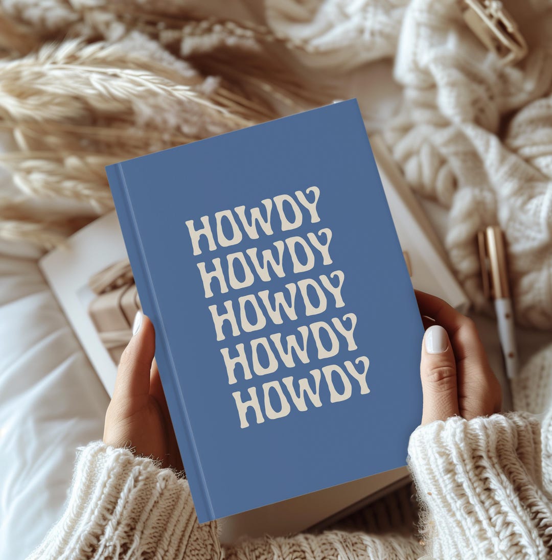 Howdy Journal | Western Retro Lined Notebook - Etsy