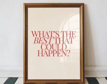 Positive Quote Art Print, Motivational Wall Decor (Digital Download)