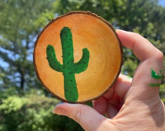 Cactus Tree Slice Magnet