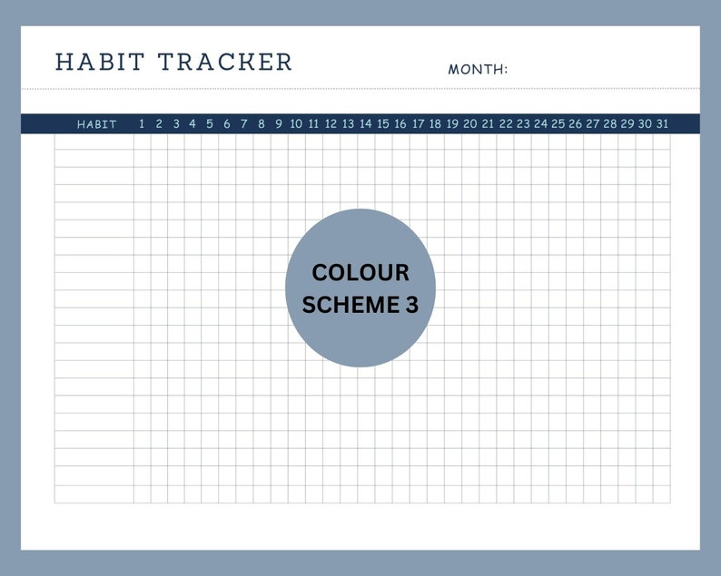 Daily Habit Tracker Printable, Monthly Routine Checklist, Minimalist ...