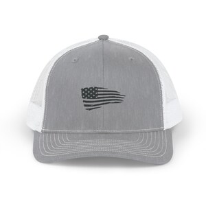 Embroidered Snapback Trucker Cap, American Flag Patriotic Hat, Independence Day Baseball Cap, USA Pride Headwear, Memorial Day Truck Driver