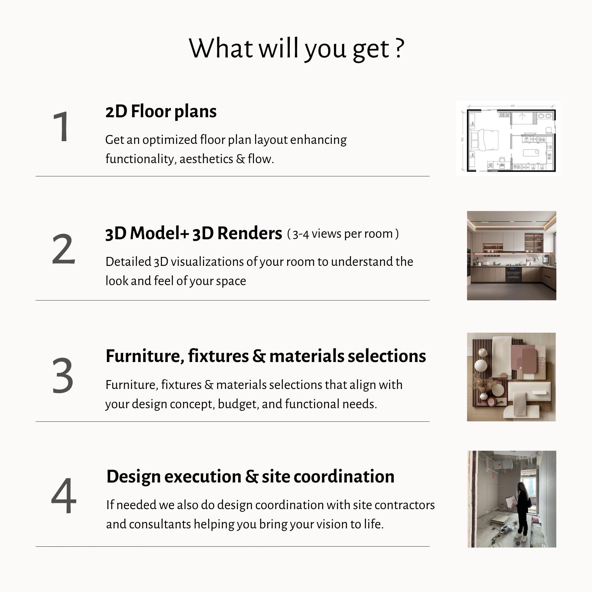 Kitchen Designs, Virtual Design Service, Minimalist Kitchen Rendering ...