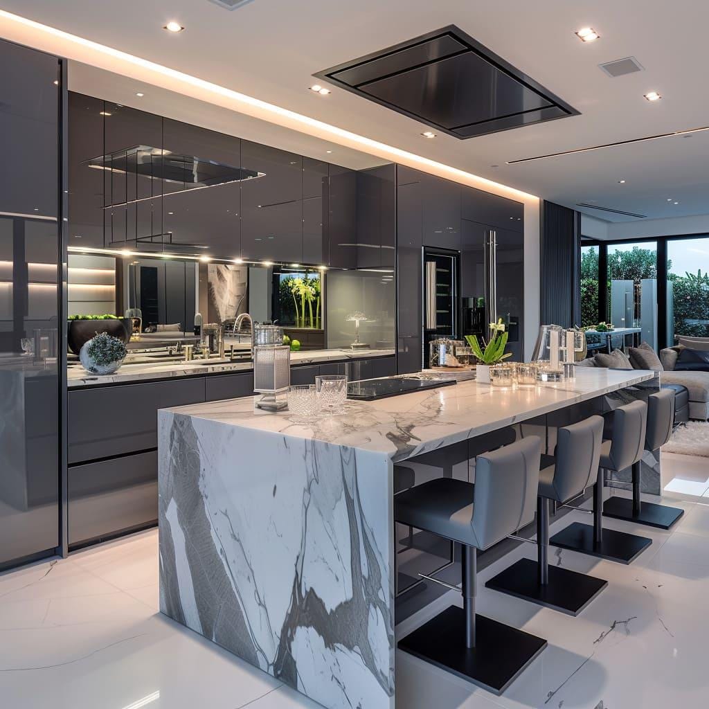 Grey Luxury Modern Kitchen Design: Sophisticated Trends for 2024
