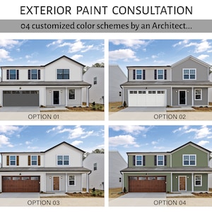 Exterior Paint Renderings|Interior Design Service|e-design|Custom Paint Help|Paint Colors|House Colors|Exterior House|Visualization|Exterior