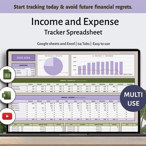 Income and expense tracker google sheets expense tracker spreadsheet google sheets monthly expense spreadsheet Excel expense planner