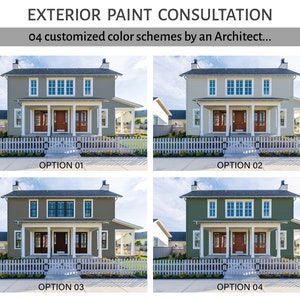 Exterior Paint Renderings|Interior Design Service|e-design|Custom Paint Help|Paint Colors|House Colors|Exterior House|Visualization|Exterior