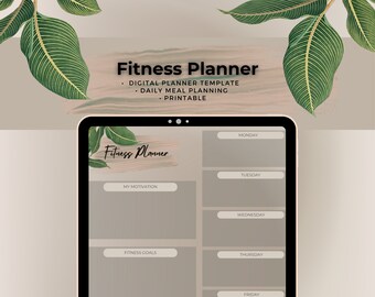 2024 Digital IPad Planner | Fitness Planner | Goodnotes, Notability Planner | Self Care Collection