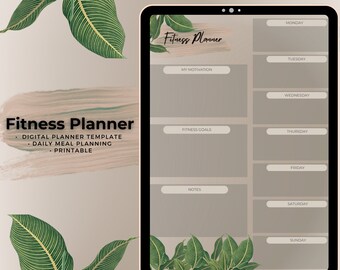 2024 Digital IPad Planner | Fitness Planner | Goodnotes, Notability Planner | Self Care Collection