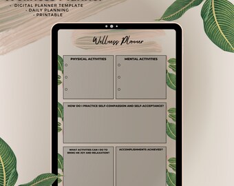 2024 Digital IPad Planner | Wellness Planner | Goodnotes, Notability Planner | Self Care Collection