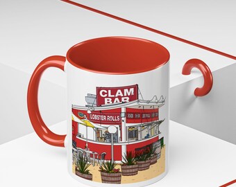 Clam Bar Coffee Mug | Hamptons Coffee Cup