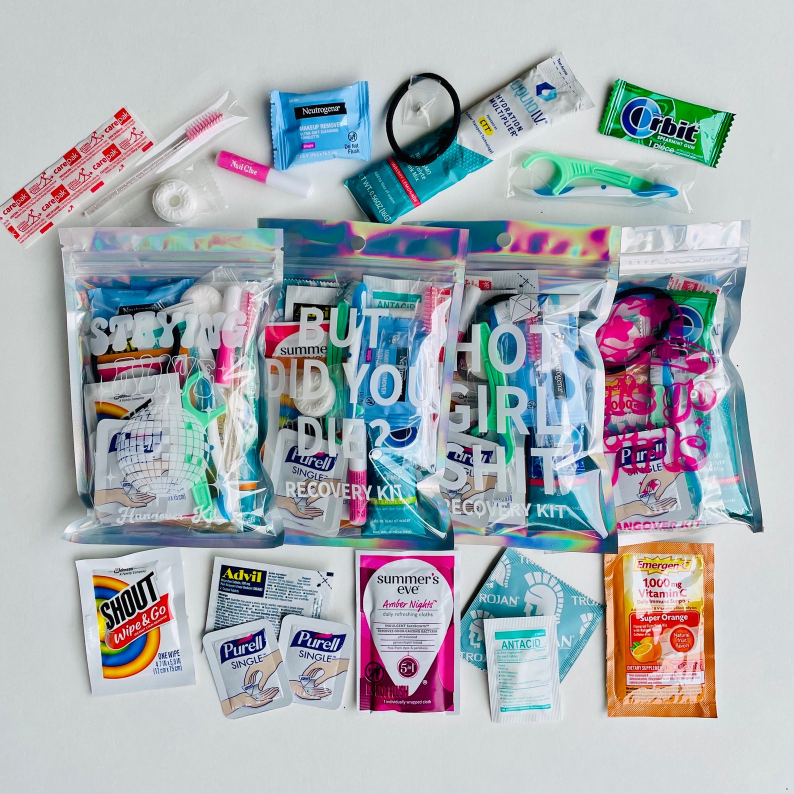 Girls Night Out Hangover Kit Bachelorette Hangover Kit Party Favor