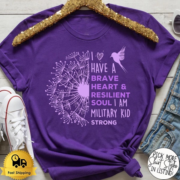 Purple Up For Military Shirt, Military Child Month Shirt, Rainbow T-Shirt, Army Soldier Shirt, We Wear Purple Month Of Military Child Shirt